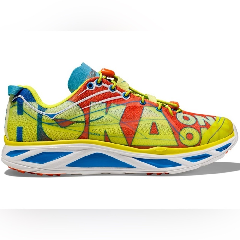 NWT Hoka Huaka Origins Unisex Shoes Running Sneakers Multicolored Quick Lace
